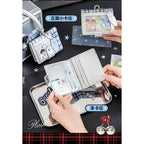 OOPSDAY Plaid Portable Card Holder