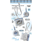 OOPSDAY Plaid Portable Card Holder