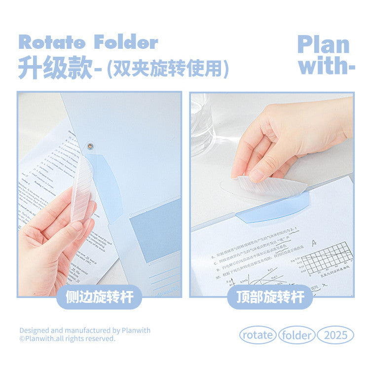 Planwith Rotating Pivot Transparent Folder