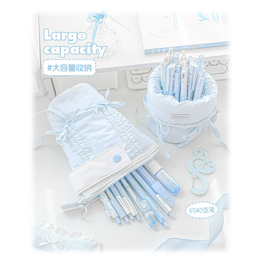 RosyPosy Milky Ballet Vertical Pencil Case