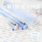 Planwith Clear Triangle 3-in-1 Multi-Color Pen