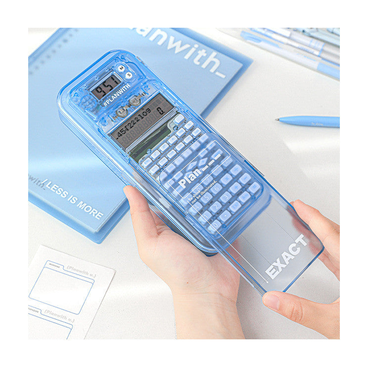 Planwith 2-in-1 Scientific Function Calculator Pencil Case