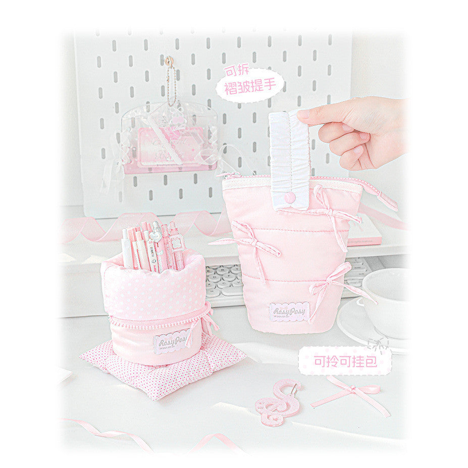 RosyPosy Milky Ballet Vertical Pencil Case