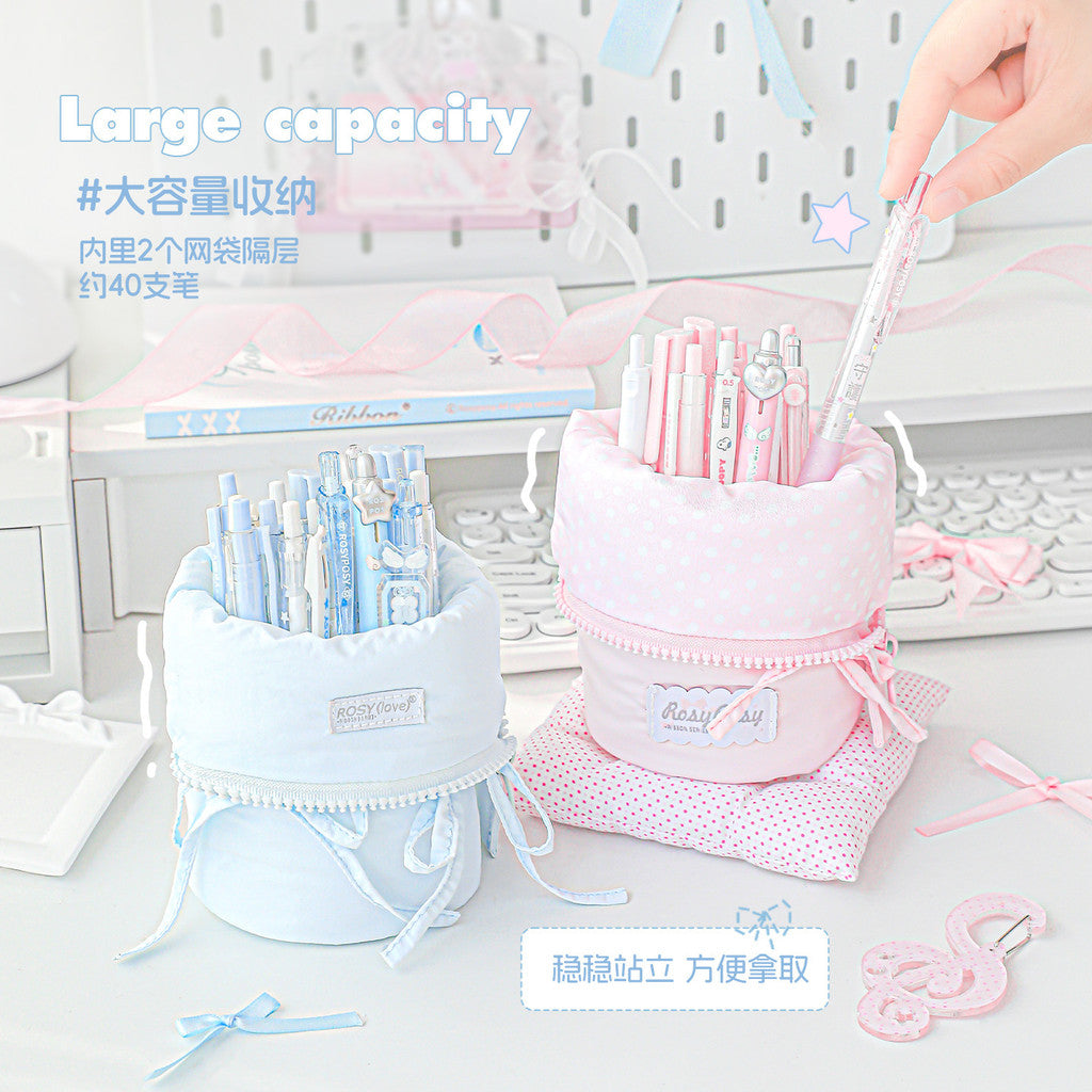 RosyPosy Milky Ballet Vertical Pencil Case