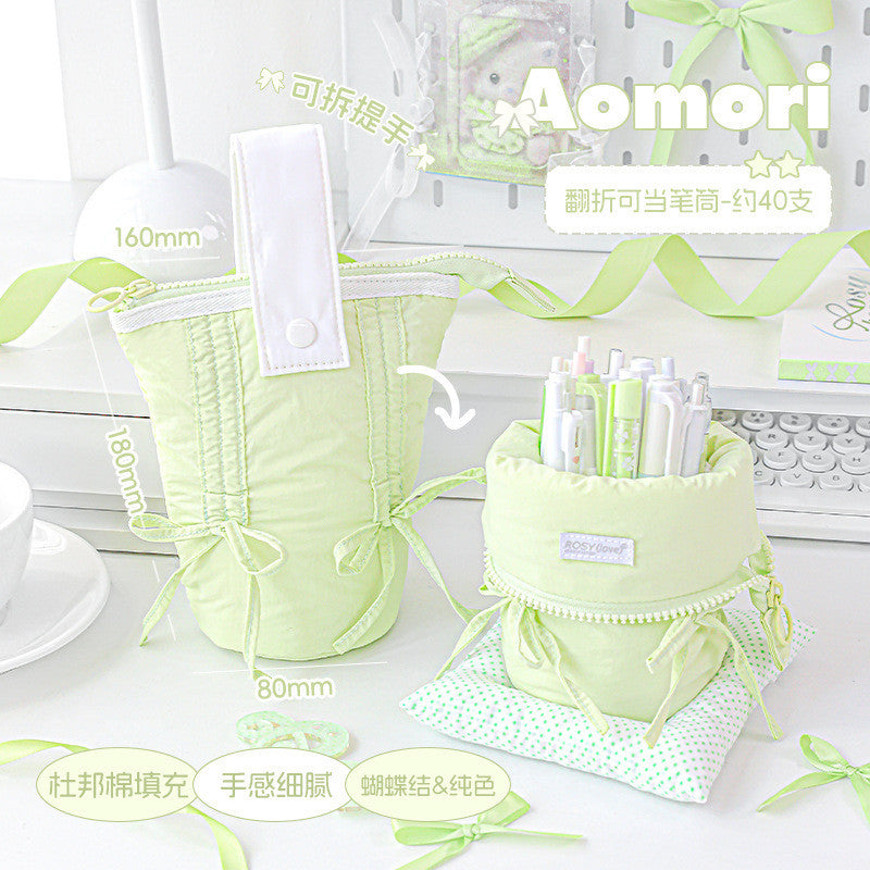 RosyPosy Milky Ballet Vertical Pencil Case