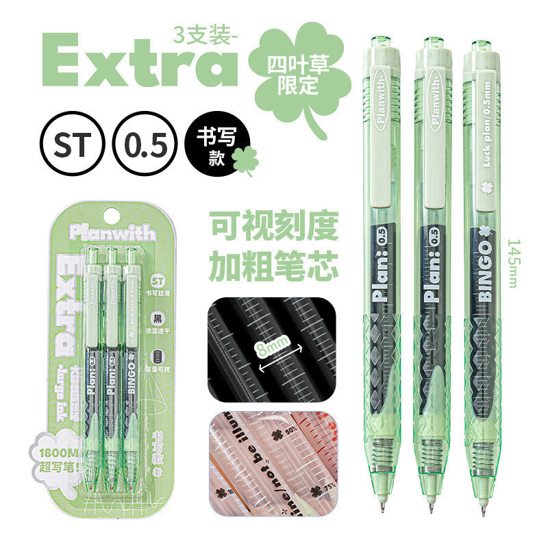 Planwith "Four-Leaf Clover" High-Capacity Gel Pen