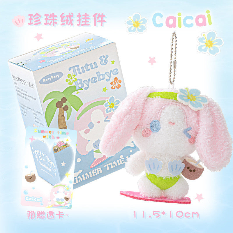 RosyPosy Hawaii Series Plush Doll Charm