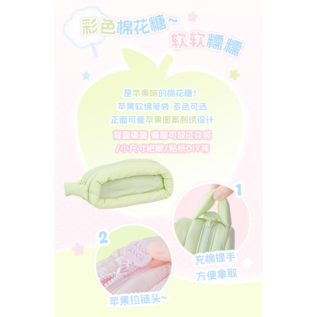 RosyPosy APPLE Cotton Candy Puffy Pencil Case