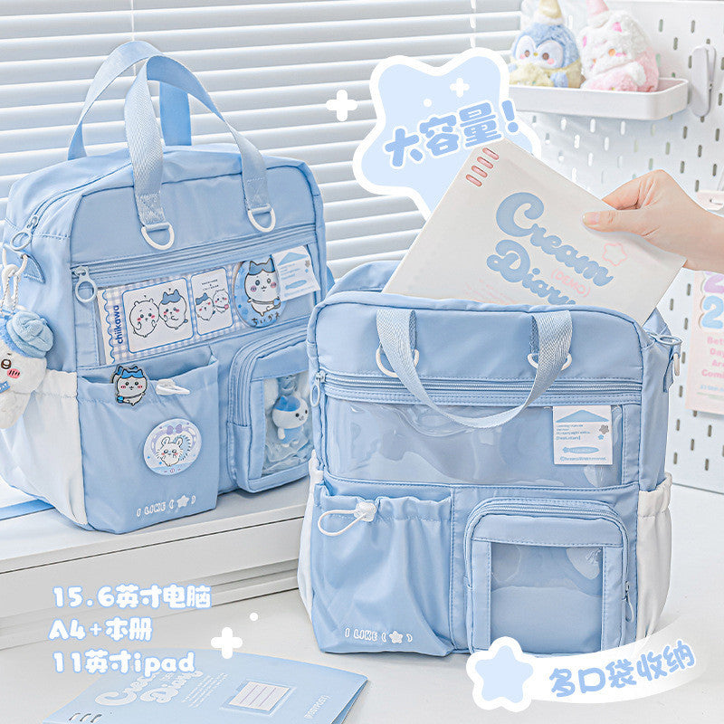 RosyPosy "Starry Cream" 3-Way Tutor Bag