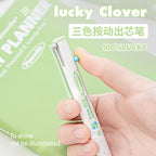 Planwith "Four-Leaf Clover" 3-in-1 Multi-Color Gel Pen
