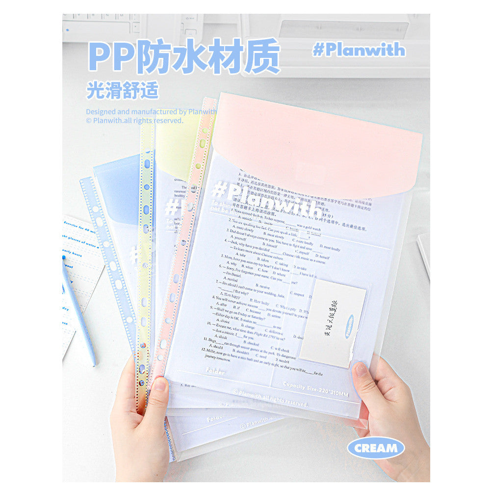 Planwith "Organized" Clear 3-Ring Binder