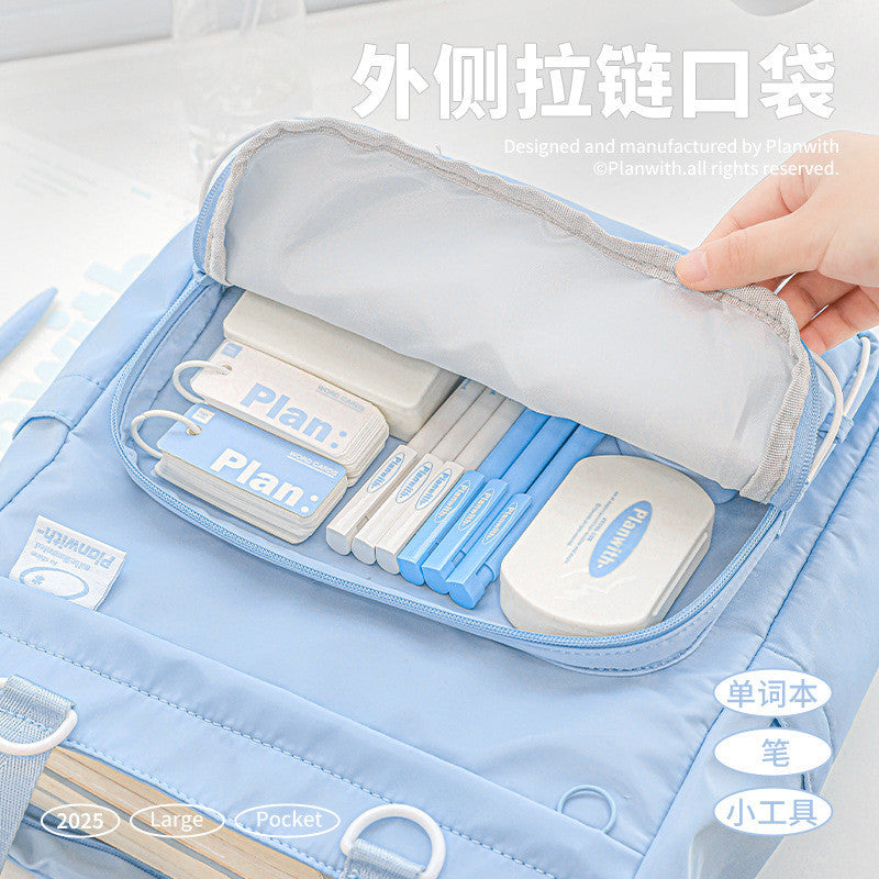 Planwith Tutor Bag 2.0 - Large Capacity Lightweight Student Crossbody