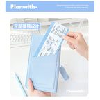 Planwith "Little Silver" Soft Leather Travel Journal