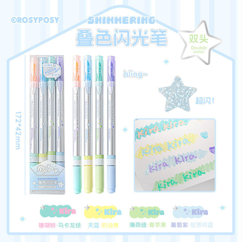 RosyPosy Shimmering Dual-Tip Glitter Highlighter