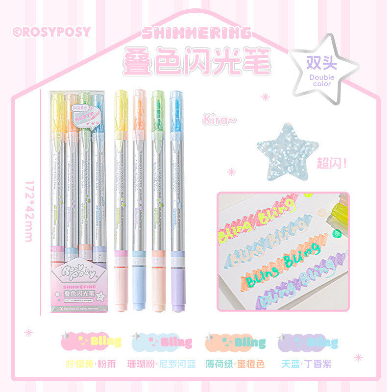 RosyPosy Shimmering Dual-Tip Glitter Highlighter