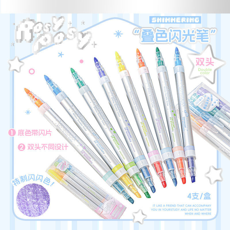 RosyPosy Shimmering Dual-Tip Glitter Highlighter