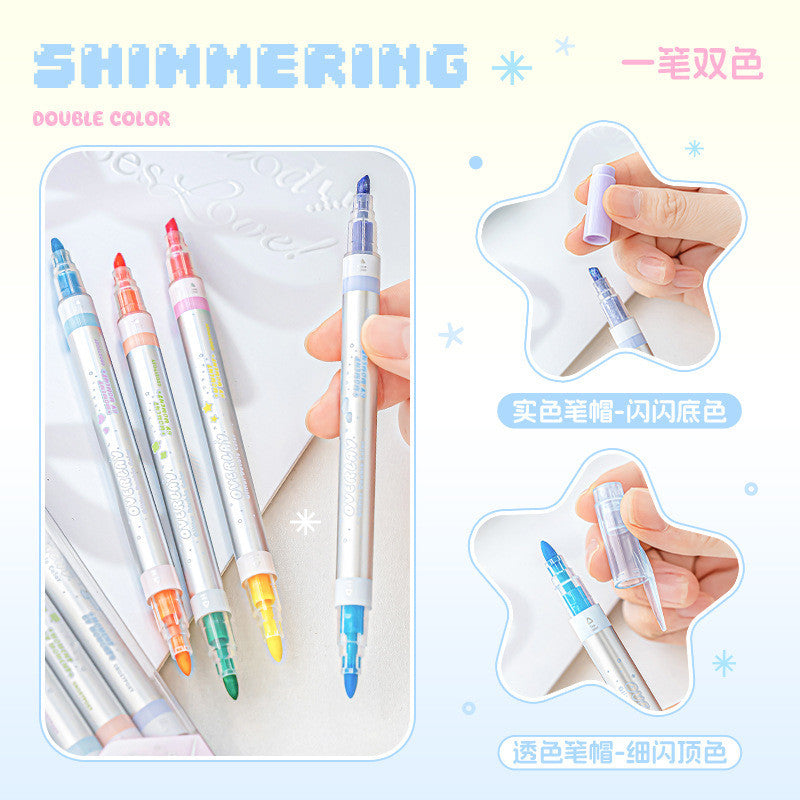 RosyPosy Shimmering Dual-Tip Glitter Highlighter