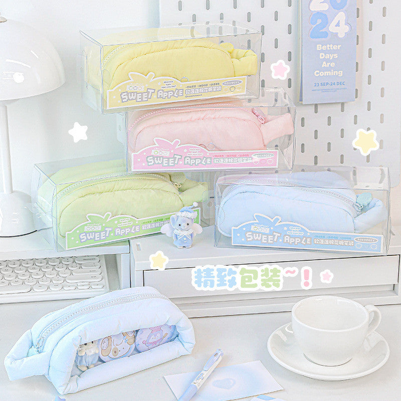 RosyPosy APPLE Cotton Candy Puffy Pencil Case