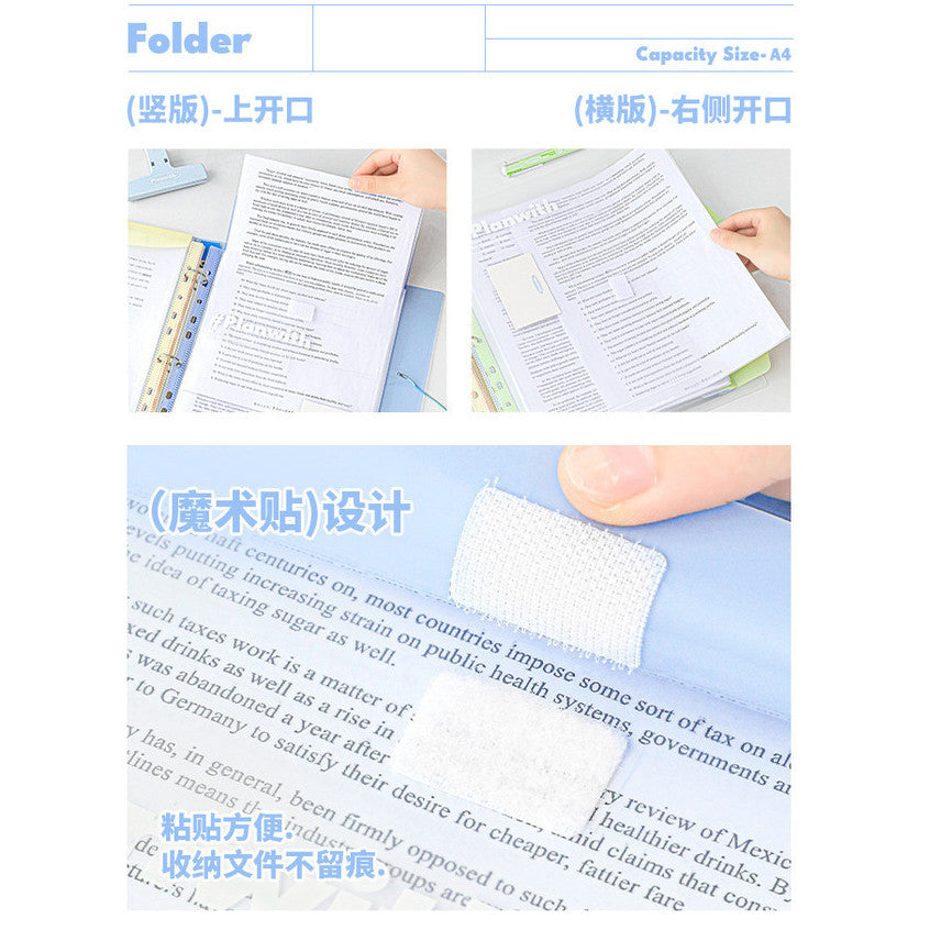 Planwith "Organized" Clear 3-Ring Binder