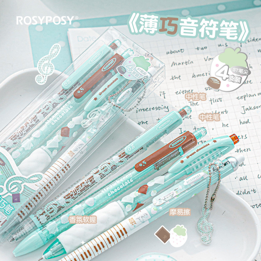 RosyPosy Strawberry Chocolate Retractable Gel Pen