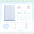 RosyPosy Strawberry Polka Dot Softcover Loose-Leaf Notebook