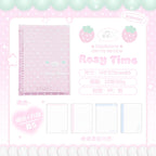 RosyPosy Strawberry Polka Dot Softcover Loose-Leaf Notebook