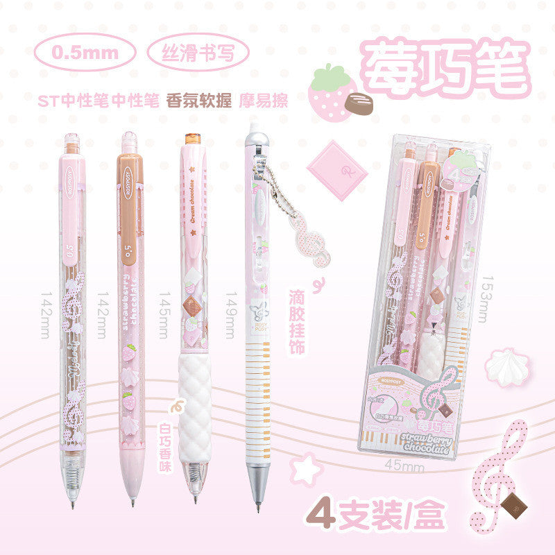 RosyPosy Strawberry Chocolate Retractable Gel Pen