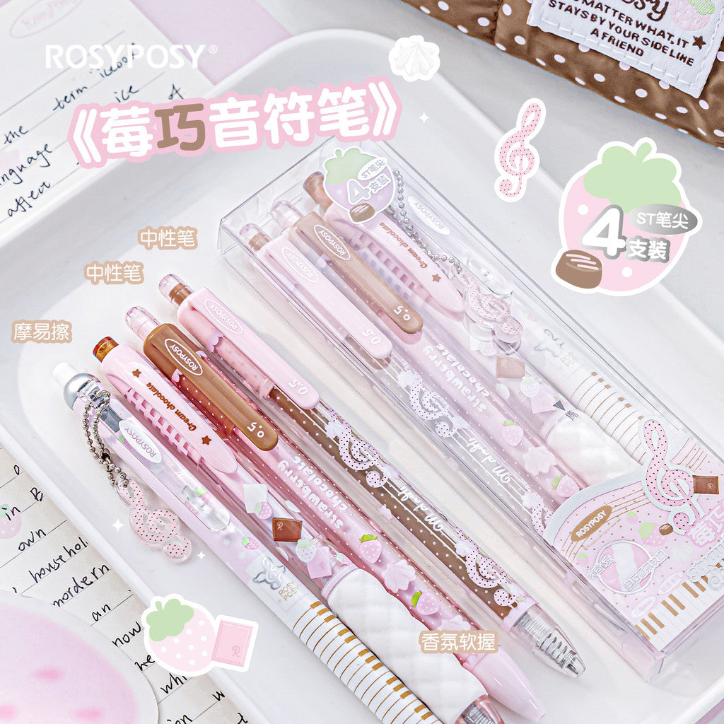 RosyPosy Strawberry Chocolate Retractable Gel Pen