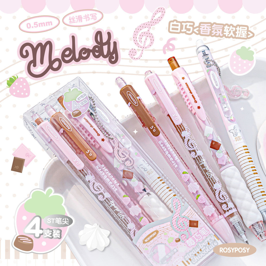 RosyPosy Strawberry Chocolate Retractable Gel Pen