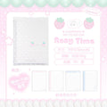 RosyPosy Strawberry Polka Dot Softcover Loose-Leaf Notebook